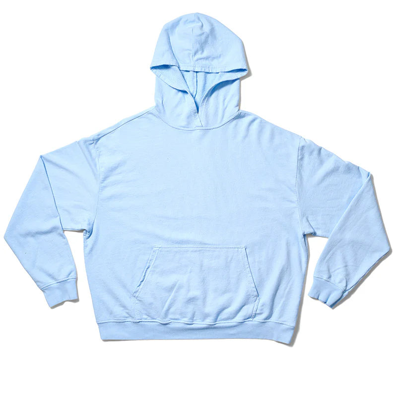 blue hoodie